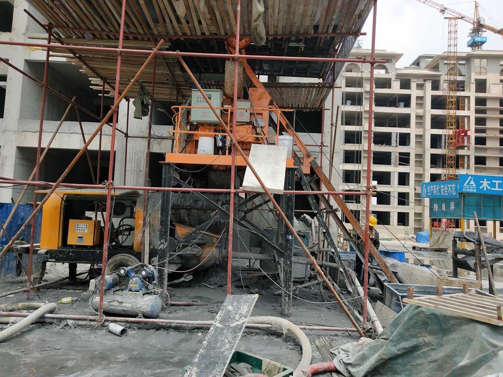 輕集料牆體泵送